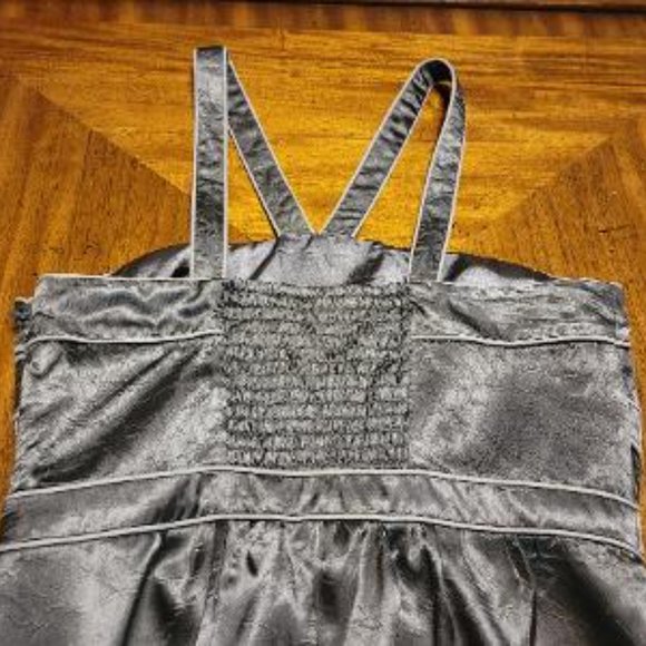 BCBG Silver Satin Dress - Picture 10 of 15